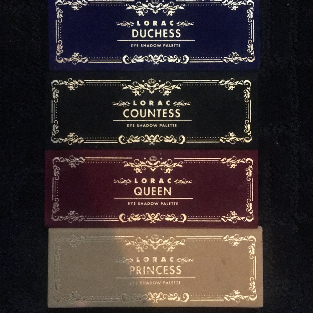 Four Lorac Eyeshadow Palettes